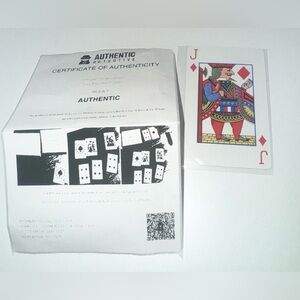 Authentic Tiffany’s Jack of Diamonds Playing Card with COA